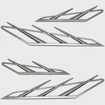 Avalon Pontoon Boat Raised Graphic Decals 083007 Silver (set Of 4) New. Price: $243.95.