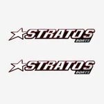 Stratos Boat Graphic Decal 10 3/4 X 2 Inch Red Black (pair) New. Price: $50.24.