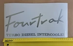 Daihatsu Fourtrak F70 / F80 1984-2002 Turbo Diesel Intercooler Rear Decal Badge New. Price: $20.14.