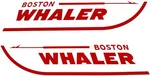 Set Boston Whaler Decals For Boat Hull, Marine Grade Sticker (red 12" X 2.44") New. Price: $12.00.