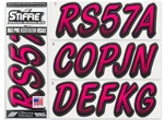 Stiffie Whipline WL36 Boat Pwc Numbers Decal Registration Seadoo Berry Black. Price: $23.95.