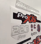 Fits Mercury 225 Pro Xs Optimax 2012-2017 Outboard Replacement Decal Sticker Set New. Price: $99.95.