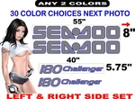 180 Challenger Jet Hull Decal Logo Side Sticker 30 Color Options New. Price: $98.00.