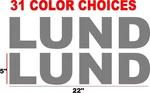 Lund Boat Decals New. Price: $19.00.