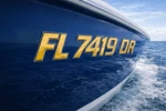 Gold 3D Raised Boat Registration Numbers Domed Marine Decals Jet Ski New. Price: $88.00.