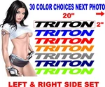 Fits Triton Trailer Boat Decals Hull Replacement New. Price: $24.00.