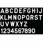 Seachoice Gothic Letter W/pressure Sensitive Adhesive Back 3" White 10PK 74731 New. Price: $15.29.