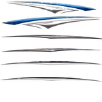 Crestliner Boat Graphic Decal Kit 2179887 Fishing (set Of 6) New. Price: $163.26.