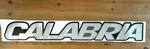 Calabria Boat Rear Decal Silver Black 42 X 6 Inch River Water Resistant New. Price: $75.00.