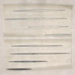 Avalon Pontoon Boat Raised Accent Decals Silver 084406 - 8PC Cracks New. Price: $179.17.