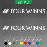 36" Four Winns Boat Outboard Motor Marine Decals Vinyl Stickers Pair Set Of 2 New. Price: $87.99.
