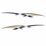 Boat Decals Rinker Captiva 232/272 110 X 9 Inch (set Of 2) New. Price: $185.16.