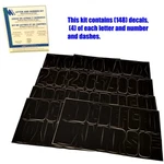 Boat Registration Decals 91072 Id Stickers 3 Inch Black (kit) New. Price: $11.23.