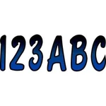 Hardline Products Letter/number Blue Metal/black #BMBKG200 New. Price: $21.90.