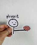 Please Use Your Brain Sticker Jdm Car Bumper Decal Street Racing Funny New. Price: $5.00.
