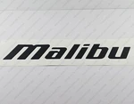 Malibu Boat Logo Black Raised Domed 3D Decals Stickers 38" X 6.7" 2PCS. New. Price: $113.05.