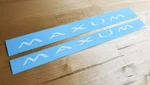 Maxum Boat Trailer Decals Stickers 10 (2) Gloss White Fast Usa New. Price: $19.22.