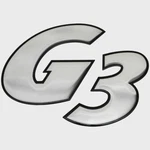G3 Boat Raised Emblem Decal 73405423 Logo Black Silver Sticker New. Price: $105.59.