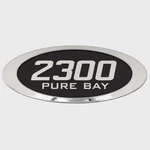 Blue Wave 2300 Pure Bay Boat Raised Decal Silver / Black Sticker New. Price: $16.89.