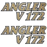 G3 Boat Decal Stickers Angler V 172 Gold 11 X 4 3/8 Inch New. Price: $10.00.