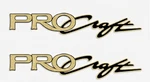 2 Pro-craft Tracker 3M Vinyl Decals Sticker Emblem Fishing Ski Boat Black & Gold New. Price: $102.00.