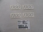 Lund 1700 Decal (set Of 4) 3" X 1/8" 1988215 Pewter Marine Boat New. Price: $19.95.