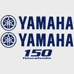 Yamaha Boat Cowling Decals 150 Four Stroke Navy Blue Stickers (kit) New. Price: $163.26.
