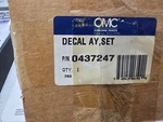 0437247-DECAL Set New. Price: $40.00.