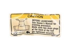 New Oem Yamaha GA9-U418G-00-00 Caution Label Decal Nos. Price: $19.99.