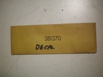 Evinrude/johnson/omc #381370 And Decal , Free Freight New. Price: $14.95.
