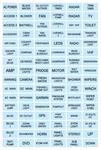 96 Baby Blue Boat Marine Electric Panel Switch Label Sticker Sea Decal Pack Kit New. Price: $10.95.