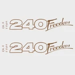 Fisher Pontoon Boat Decals 240 Freedom Dlx Taupe (pair) New. Price: $45.15.