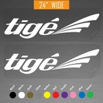 24" Tige Boats Outboard Motor Marine Decals Vinyl Stickers Pair Set Of New. Price: $37.99.