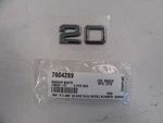 Ranger 20 Raised Decal 3/8" X 1" 7604289 Silver Marine Boat New. Price: $14.95.