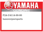 Yamaha Oem Part F2A-U4114-00-00 Mark, New. Price: $131.99.