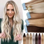 Tape American Remy Human Hair Extensions Adhesive Skin Weft Thick 60PCS Us New. Price: $156.88.