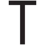 Seachoice 74321 3" Gothic Letter "t" Black Pack Of 10 New. Price: $11.23.