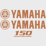 Yamaha Boat Cowling Decal HW2386 150 Four Stroke Bronze Sticker (kit) New. Price: $165.04.