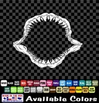 Shark Jaws Decal Skeleton Teeth Bone Sticker Bite Attack Open Horror Ocean Sea New. Price: $9.99.