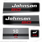 Fits Johnson 90HP V4 Decals - Discontinued Reproductions Stock New. Price: $99.95.