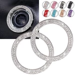 Tobequeen Car Bling Crystal Stickers Rings Womens A1-WHITE New. Price: $10.79.