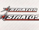 Stratos Boat Logo Older Style Decals Stickers 18" X 4.4" 2PCS. New. Price: $30.60.