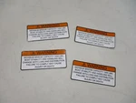 Cruisers Yachts Warning Bridge Capacity Decal Set Of (4) White V2156000 Boat New. Price: $24.95.