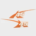 Mastercraft Boat Graphic Decals 7501673 X45 Orange (set Of 2) New. Price: $266.50.