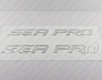Sea Pro Boat Logo Chrome Raised Domed 3D Decals Stickers 32" X 4.7" 2PCS. New. Price: $109.25.