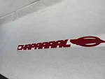 Chaparral Decal Red 42 5/8" X 3 1/2" Marine Boat New. Price: $27.96.