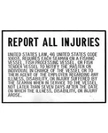 Bernard Engraving Plaque Report All Injuries SNPLAQ3 X 5.5 Inch New. Price: $13.99.