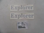 Lund Explorer Decal Pair (2) 3/8" 1/4" 1986341 Silver & Black Marine Boat New. Price: $24.95.