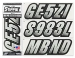 Stiffie Techtron TT02 Boat Pwc Letter Number Decal Registration Silver Black New. Price: $23.95.