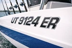 Boat & Jet Ski Registration Numbers Raised 3D Domed Decal Marine Grade. Price: $88.00.